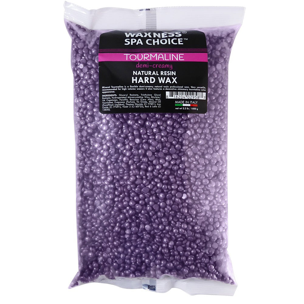 Waxness Spa Choice Metallic Purple Tourmaline Demi Creamy Hard Wax Beads 2.2 lb