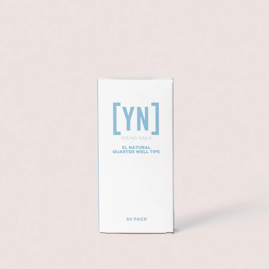 YN Clear Nail Tips 50Pk Refill XL Quarter Well