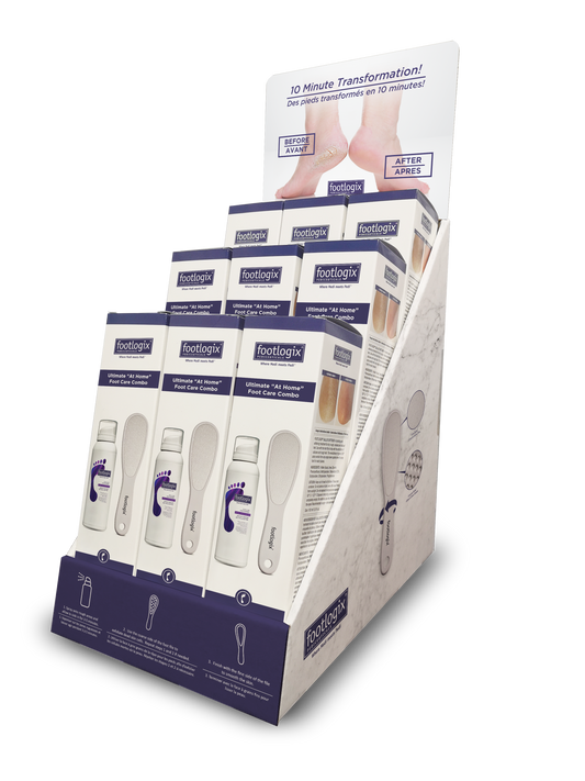 Footlogix Promo Display At Home Callus Softener W/Foot File