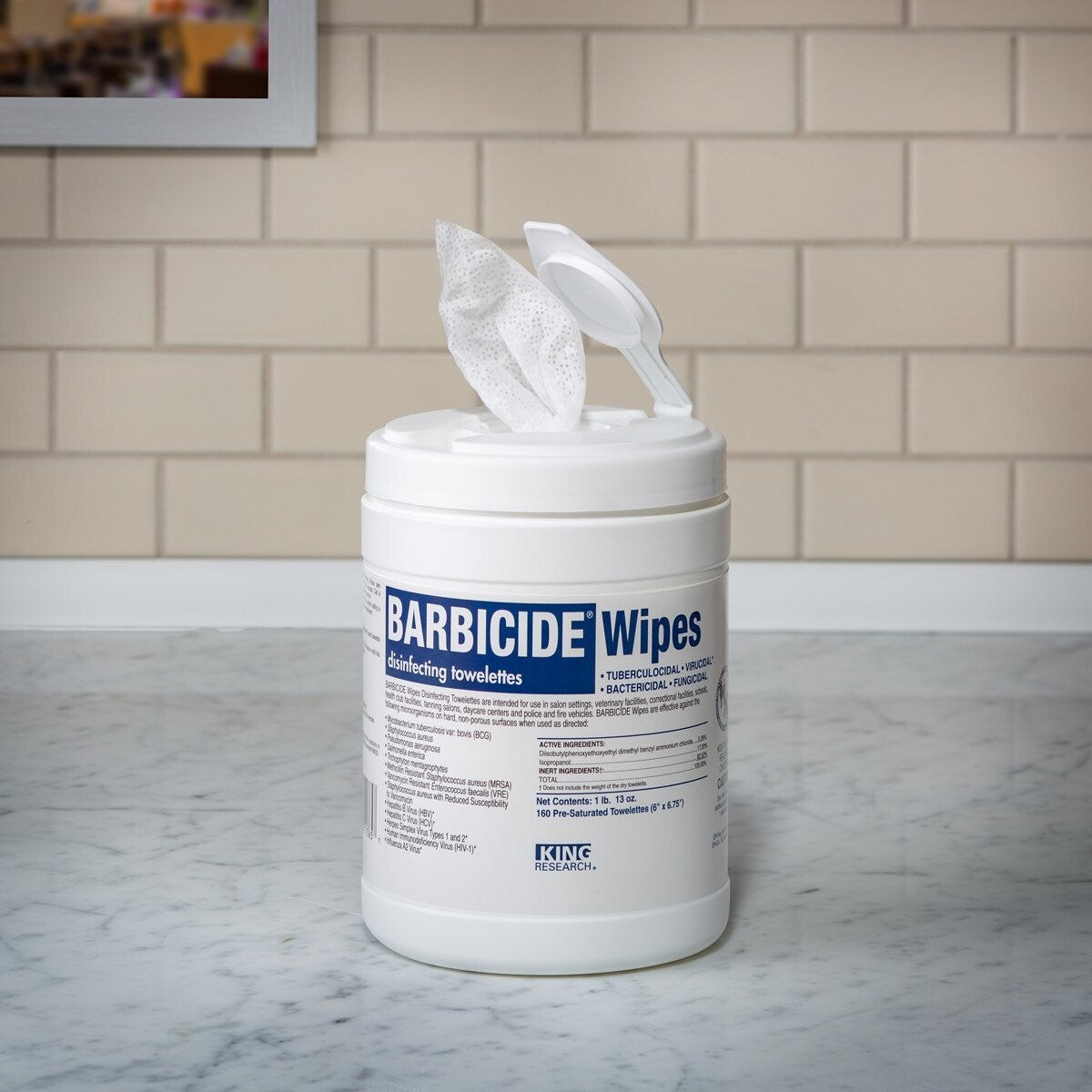 Barbicide Wipes 160ct