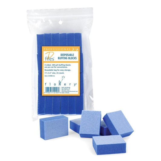 Mini Blue Block Buffers 100pk Flowery